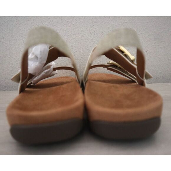 Vionic Women's Sz 7.5W Oatmeal/Beige Synthetic Reese Slingback Sandals - Picture 3 of 16